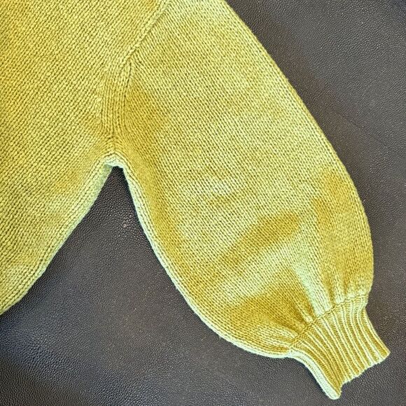 THE GREAT. Spring Green Crew Neck Sweater The Bubble size 2/ M/L - Picture 6 of 10